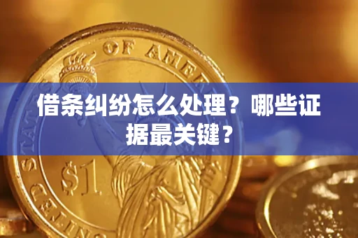 北京借条纠纷怎么处理？哪些证据最关键？